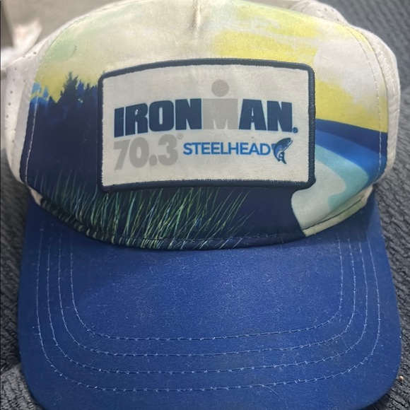 Iron Man Blue and White Swim Cap - Picture 1 of 1